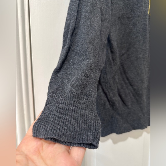 J’Adore ! love Paris Romeo & Juliet knit grey sweater top blouse - Picture 8 of 13